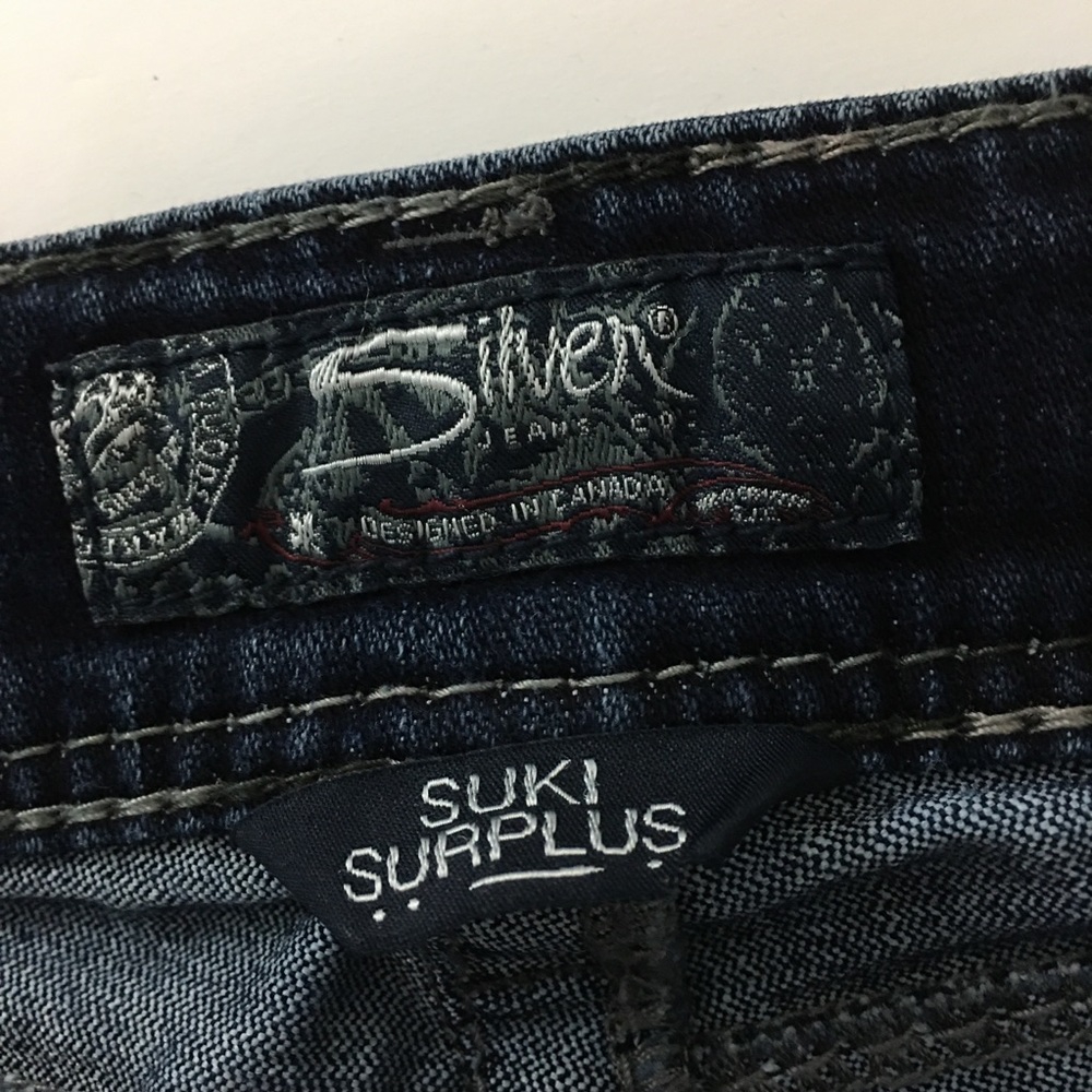 Silver Jeans Suki Low Rise Dark Wash Bootcut Jeans Size 26 - Picture 6 of 8